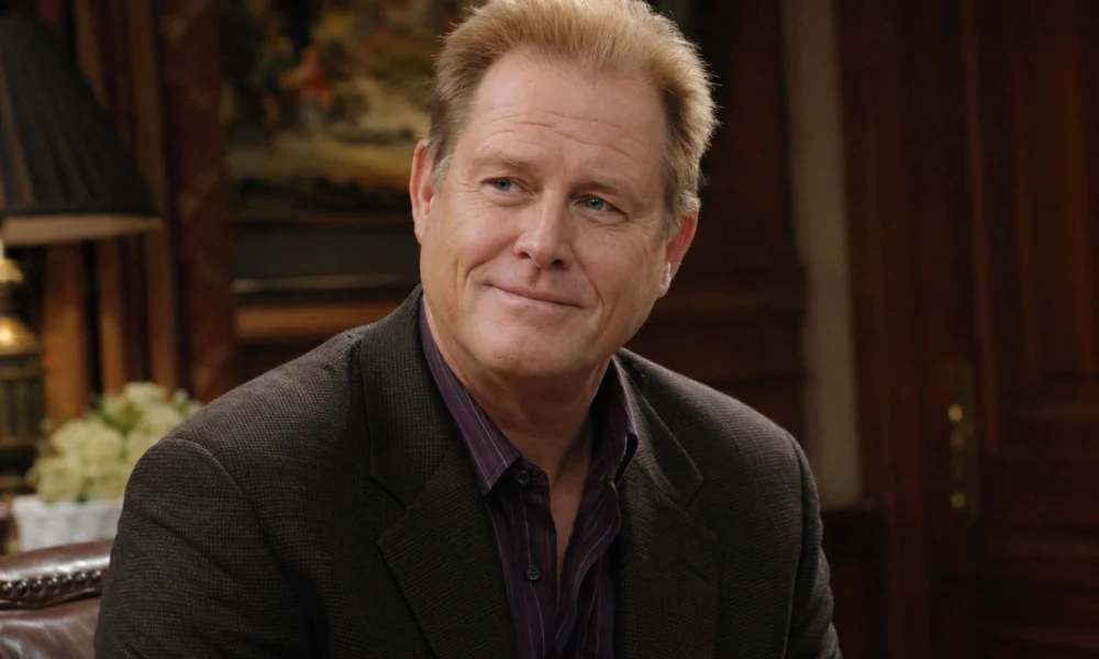 Brian Kerwin in a polished TV drama-style portrait for an article about his 50-year acting career earnings.