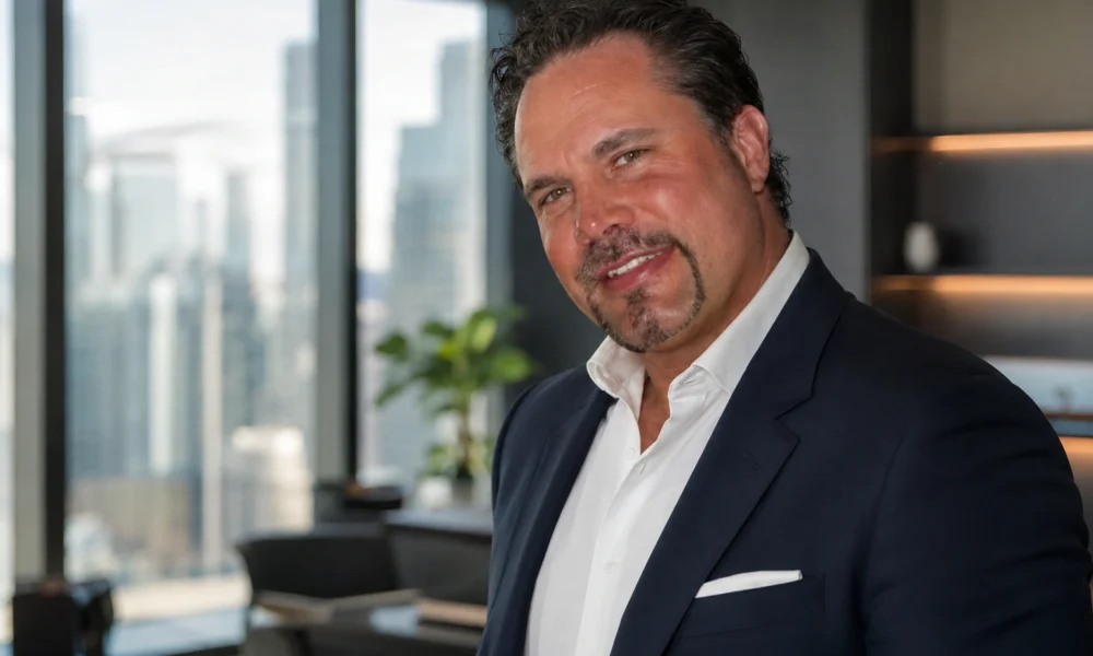 Professional businessman portrait for a Chris Potoski biography article