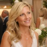 Kathryn Adams Limbaugh smiling at a formal public event with guests and floral decor in the background