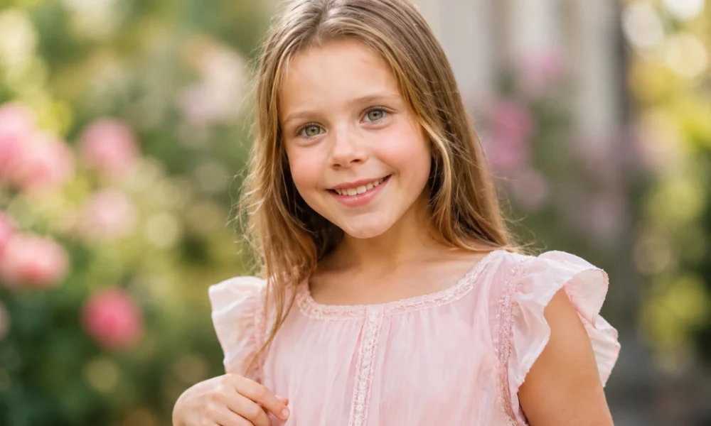 Illustrative portrait of a young girl for an article about Lola Jade Fielder-Civil, Blake Fielder-Civil's daughter, her age, and life in 2026.