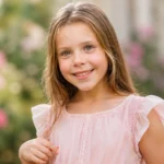 Illustrative portrait of a young girl for an article about Lola Jade Fielder-Civil, Blake Fielder-Civil's daughter, her age, and life in 2026.
