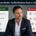 Philippe Pautesta Herder business facts comparison graphic showing verified claims versus unsupported claims.
