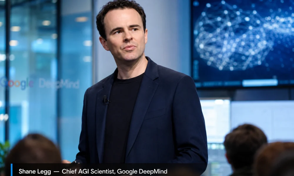 Shane Legg, Google DeepMind Chief AGI Scientist, speaking at an AI research conference
