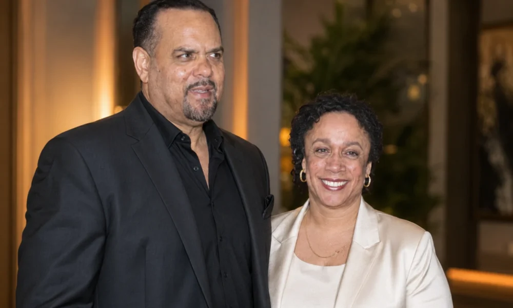 Toussaint L. Jones with S. Epatha Merkerson at a formal event.