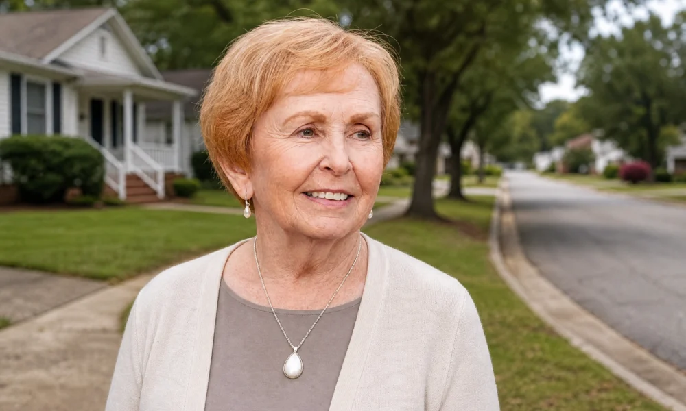 Carolyn Wooten in a quiet Burchfield Avenue residential neighborhood