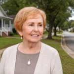 Carolyn Wooten in a quiet Burchfield Avenue residential neighborhood