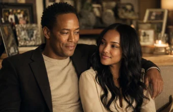 Devon Minters with daughter Karrueche Tran in a warm family portrait for his biography.