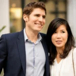 Elaine Andriejanssen article portrait featuring a professionally dressed couple outdoors.