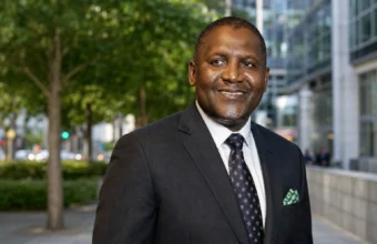 Godwin Ogbebor Houston Texas professional portrait in a dark suit outdoors