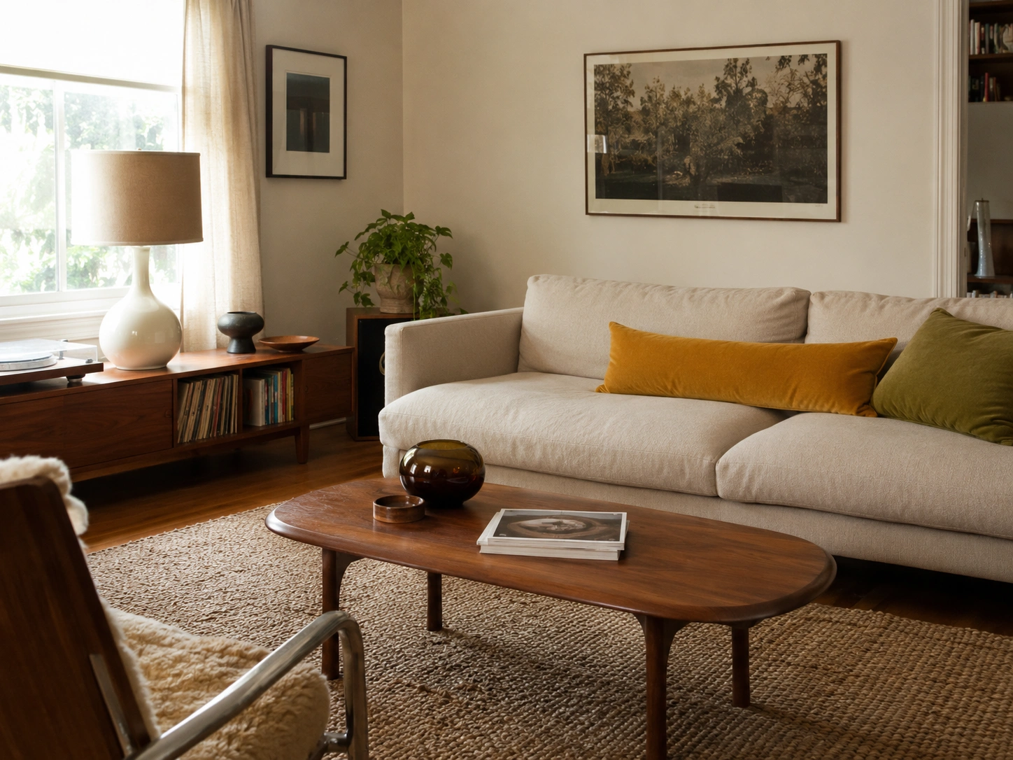 23. Use Mustard Yellow or Avocado Green as a Soft Furnishing Accent